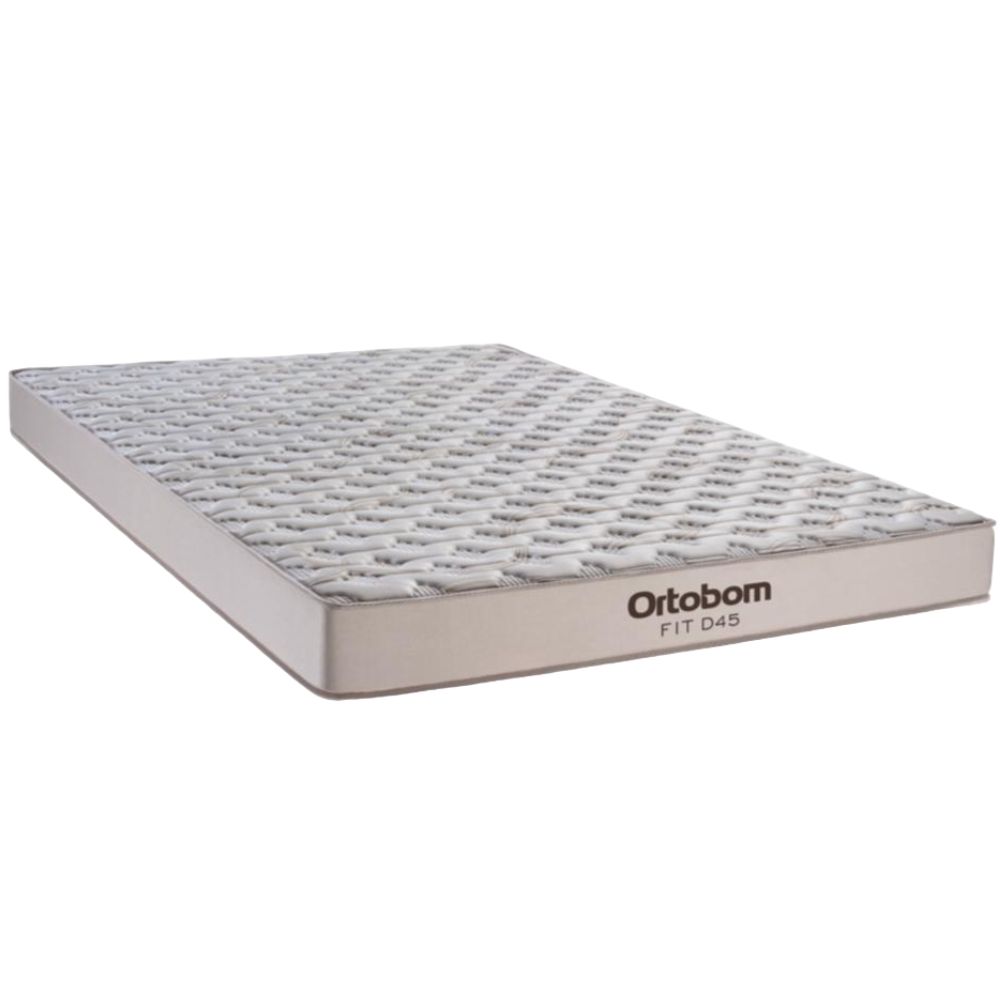 Cama Box Casal Colchão + Base Espuma D45 Fit Base Sommier Corino 188x138x62 cm Ortobom, , large image number 1